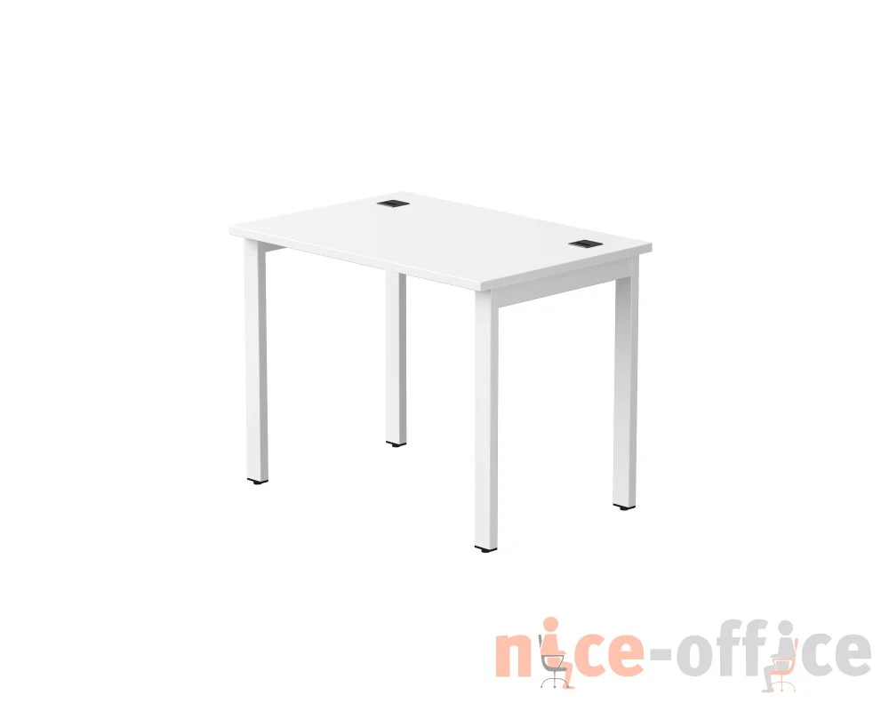 Стол прямой на металлокаркасе 980х670х755 мм Everprof ЭВО / EVO Белый/Белый