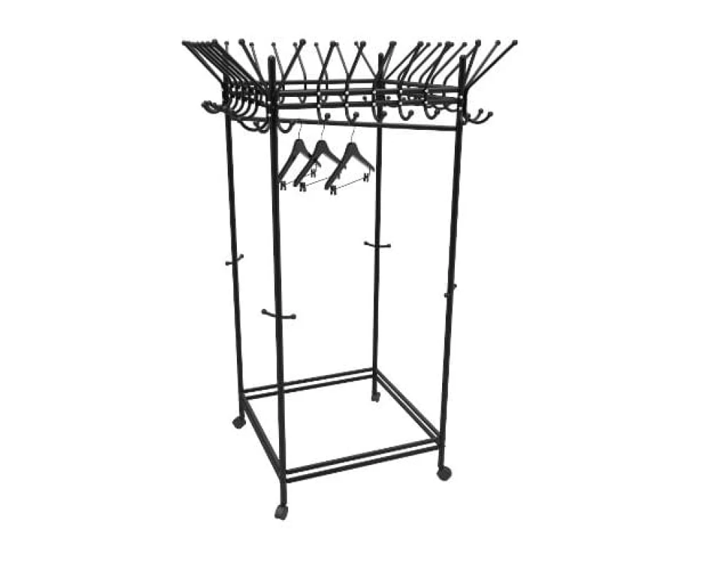 Вешалка гардеробная на колесах Пико 23