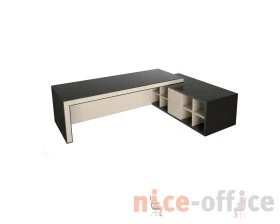 Стол руководителя с передней панелью матовый, правый 3075х2355х780 Belesa images
