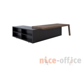 Стол руководителя с модулем с передней панелью, правый 3075х2365х750 Tola images