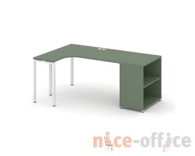 Стол эргономичный с опорным стеллажом CN.SA-201(L) 1800x1180x750 Концепт / Concept images