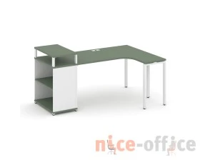 Стол эргономичный с опорным стеллажом с верх. горизонтом CN.SA-203(R) 1800x1180x917 Концепт / Concept images