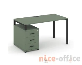 Стол письменный с 1 опорной тумбой CN.SP-304 B 1580/1946x720x750 Концепт / Concept images