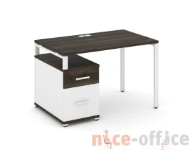 Стол письменный с 1 опорной тумбой CN.SP-306 W 1180/1546x720x750 Концепт / Concept images