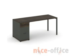 Стол рабочий с 1 опорной тумбой CN.SP-406 W 1600x720x750 Концепт / Concept images