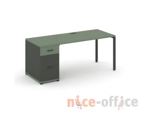 Стол рабочий с 1 опорной тумбой CN.SP-406 W 1600x720x750 Концепт / Concept images