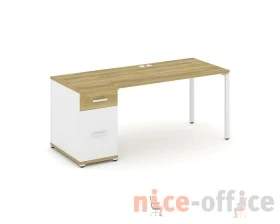 Стол рабочий с 1 опорной тумбой CN.SP-407 W 1800x720x750 Концепт / Concept images