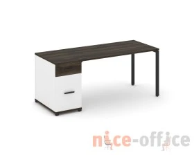 Стол рабочий с 1 опорной тумбой CN.SP-407 W 1800x720x750 Концепт / Concept images