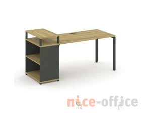 Стол рабочий с опорным стеллажом с верх. горизонтом CN.SP-205 1400x720x917 Концепт / Concept images