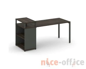 Стол рабочий с опорным стеллажом с верх. горизонтом CN.SP-207 1800x720x917 Концепт / Concept images