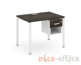 Стол рабочий с подвесной тумбой 1 открытой нишей и одним ящ. CN.SP-117 W 980x720x750 Концепт / Concept images