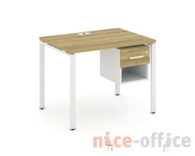 Стол рабочий с подвесной тумбой 1 открытой нишей и одним ящ. CN.SP-117 W 980x720x750 Концепт / Concept images