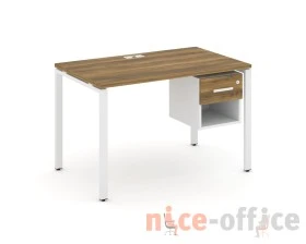 Стол рабочий с подвесной тумбой 1 открытой нишей и одним ящ. CN.SP-118 W 1180x720x750 Концепт / Concept images