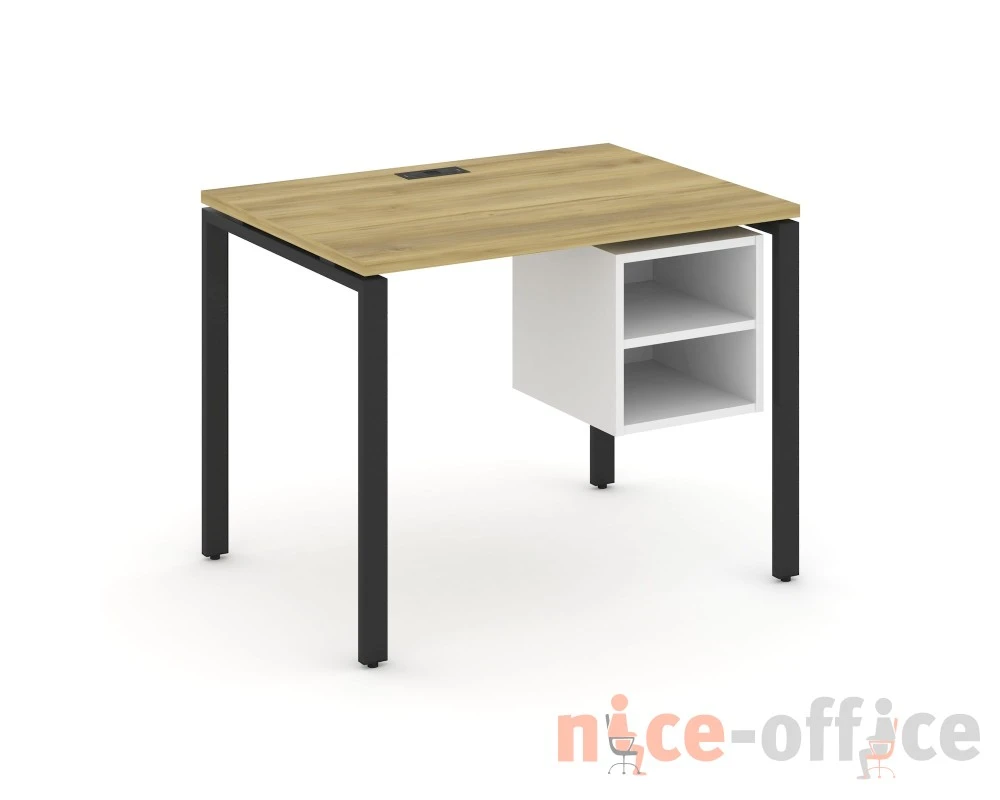 Стол рабочий с подвесной тумбой с 2 открытыми нишами CN.SP-105 980x720x750 Концепт / Concept