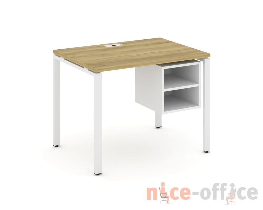 Стол рабочий с подвесной тумбой с 2 открытыми нишами CN.SP-105 980x720x750 Концепт / Concept