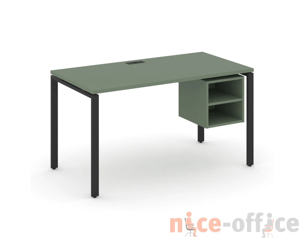 Стол рабочий с подвесной тумбой с 2 открытыми нишами CN.SP-106 1180x720x750 Концепт / Concept