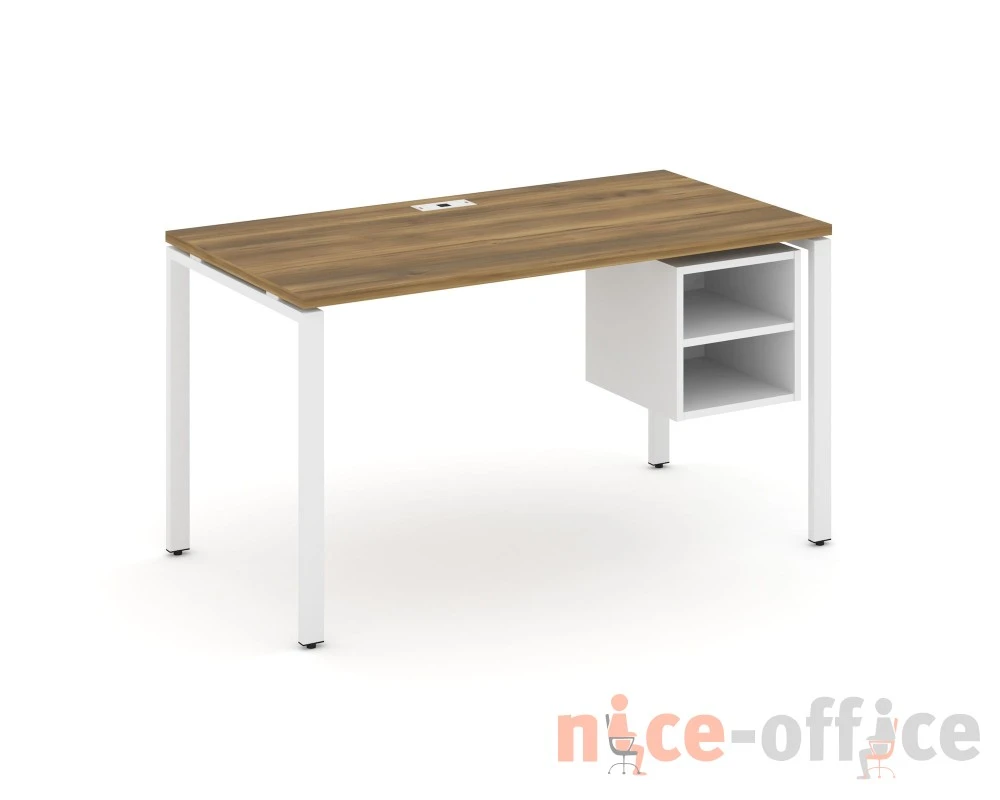 Стол рабочий с подвесной тумбой с 2 открытыми нишами CN.SP-107 1380x720x750 Концепт / Concept
