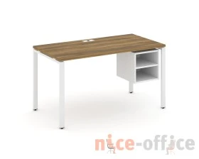 Стол рабочий с подвесной тумбой с 2 открытыми нишами CN.SP-107 1380x720x750 Концепт / Concept images