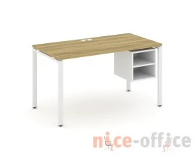 Стол рабочий с подвесной тумбой с 2 открытыми нишами CN.SP-107 1380x720x750 Концепт / Concept images