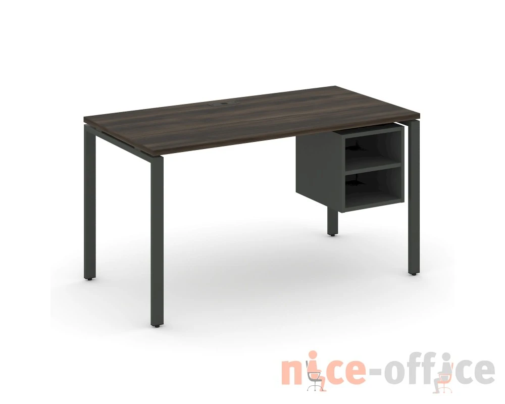 Стол рабочий с подвесной тумбой с 2 открытыми нишами CN.SP-107 1380x720x750 Концепт / Concept