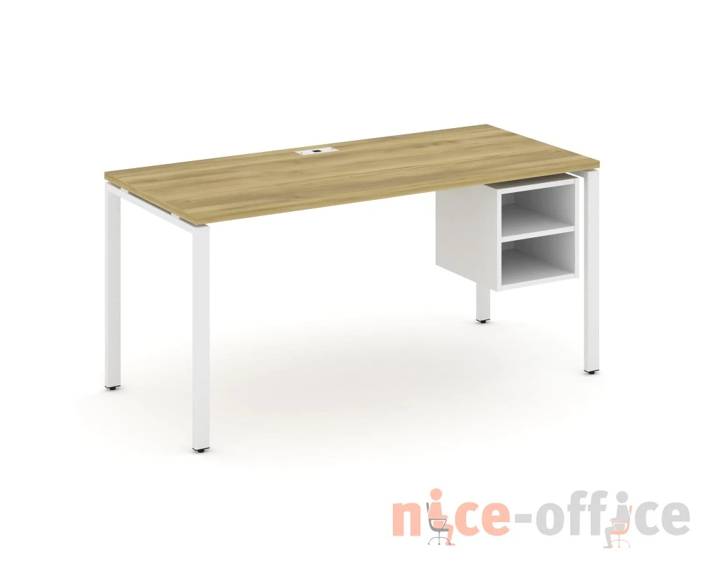 Стол рабочий с подвесной тумбой с 2 открытыми нишами CN.SP-108 1580x720x750 Концепт / Concept