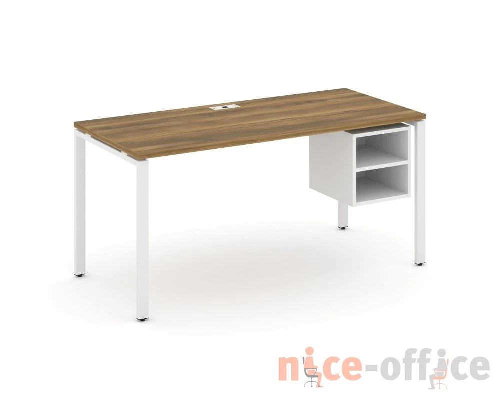 Стол рабочий с подвесной тумбой с 2 открытыми нишами CN.SP-108 1580x720x750 Концепт / Concept