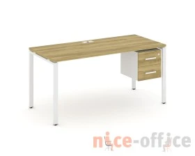 Стол рабочий с подвесной тумбой с 2 ящ. CN.SP-116 W 1580x720x750 Концепт / Concept images