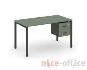 Стол рабочий с подвесной тумбой с 2 ящ. CN.SP-116 W 1580x720x750 Концепт / Concept images