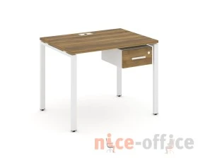 Стол рабочий с подвесной тумбой с одним ящ. CN.SP-109 W 980x720x750 Концепт / Concept images