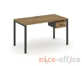 Стол рабочий с подвесной тумбой с одним ящ. CN.SP-109 W 980x720x750 Концепт / Concept images