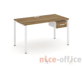 Стол рабочий с подвесной тумбой с одним ящ. CN.SP-111 W 1380x720x750 Концепт / Concept images