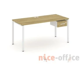 Стол рабочий с подвесной тумбой с одним ящ. CN.SP-112 W 1580x720x750 Концепт / Concept images