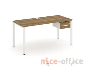 Стол рабочий с подвесной тумбой с одним ящ. CN.SP-112 W 1580x720x750 Концепт / Concept images