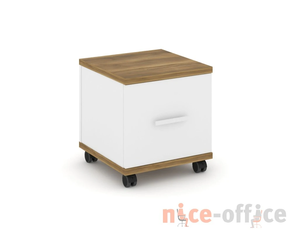Тумба мобильная 1 распаш. фасад CN.TUM-007 W 420x420x448 Концепт / Concept