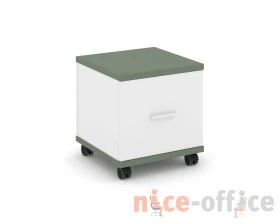 Тумба мобильная 1 распаш. фасад CN.TUM-007 W 420x420x448 Концепт / Concept images