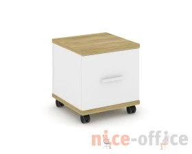 Тумба мобильная 1 распаш. фасад CN.TUM-007 W 420x420x448 Концепт / Concept images