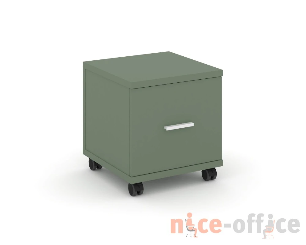 Тумба мобильная 1 распаш. фасад CN.TUM-007 W 420x420x448 Концепт / Concept