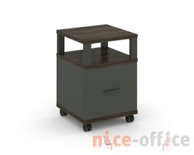 Тумба мобильная 1 распаш. фасад с надставкой CN.TUM-008 A 420x420x615 Концепт / Concept images