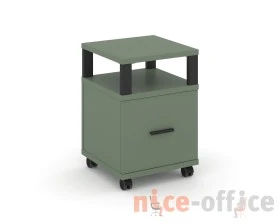 Тумба мобильная 1 распаш. фасад с надставкой CN.TUM-008 B 420x420x615 Концепт / Concept images