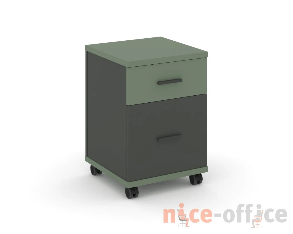 Тумба мобильная 1 ящ. 1 распаш. фасад CN.TUM-009 A 420x420x615 Концепт / Concept
