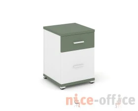 Тумба опорная/приставная 1 ящ. 1 распаш. фасад CN.TUO-004 W 420x420x583 Концепт / Concept images