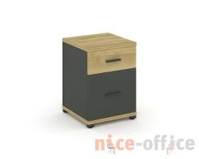 Тумба опорная/приставная 1 ящ. 1 распаш. фасад CN.TUO-004 W 420x420x583 Концепт / Concept images