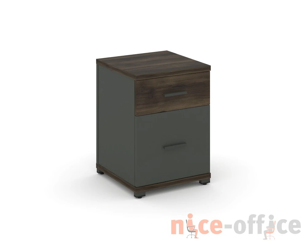 Тумба опорная/приставная 1 ящ. 1 распаш. фасад CN.TUO-004 W 420x420x583 Концепт / Concept