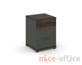 Тумба опорная/приставная 1 ящ. 1 распаш. фасад CN.TUO-004 W 420x420x583 Концепт / Concept images