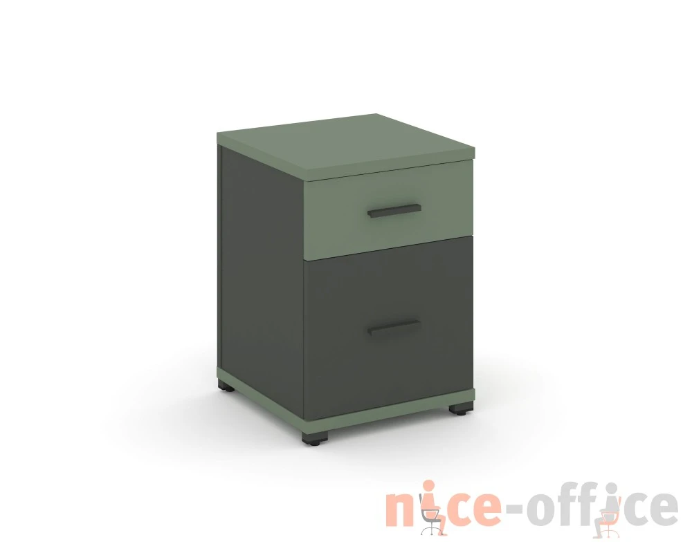 Тумба опорная/приставная 1 ящ. 1 распаш. фасад CN.TUO-004 W 420x420x583 Концепт / Concept