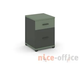 Тумба опорная/приставная 1 ящ. 1 распаш. фасад CN.TUO-004 W 420x420x583 Концепт / Concept images