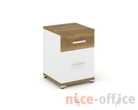 Тумба опорная/приставная 1 ящ. 1 распаш. фасад CN.TUO-004 W 420x420x583 Концепт / Concept images
