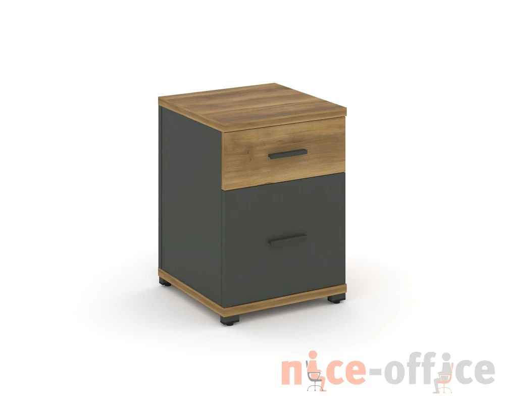 Тумба опорная/приставная 1 ящ. 1 распаш. фасад CN.TUO-004 W 420x420x583 Концепт / Concept