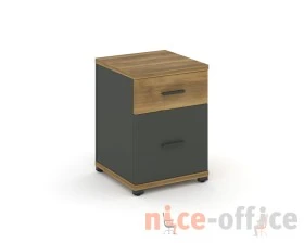Тумба опорная/приставная 1 ящ. 1 распаш. фасад CN.TUO-004 W 420x420x583 Концепт / Concept images