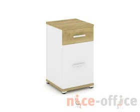 Тумба опорная/приставная 1 ящ. 1 распаш. фасад CN.TUO-005 W 420x420x750 Концепт / Concept images
